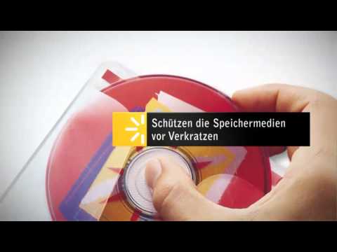 Case Logic EVW24 - CD/DVD-Ordner, Nylon, schwarz, rot, blau, 24 CDs oder DVDs