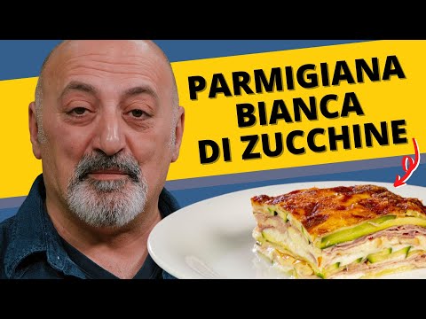 White zucchini parmigiana