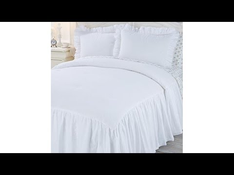 Cottage Collection 3piece Skirted Bedspread Set