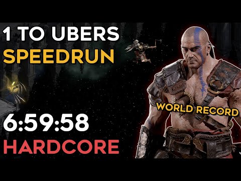 SUB 7 IS DONE! 1 TO UBERS HARDCORE BARBARIAN SPEEDRUN | WR | 6:59:58 IGT | DIABLO 2 RESURRECTED