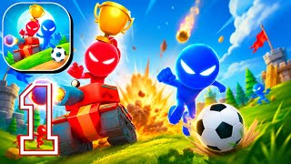 Stickman Party - Gameplay Walkthrough Part 1 - ALL MULTIPLAYER MINIGAMES & CHALLENGES (iOS, Android)