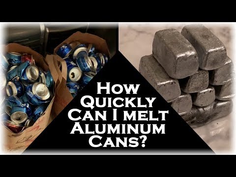 How Fast Can I Melt Aluminum Cans? 2 Bags Full Into Pure Aluminum Ingots