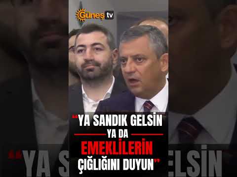 Özgür Özel “Ya Sandık Gelsin Ya da Emeklilerin Çığlığını Duyun” #ÖzgürÖzel #Emekliler #AliŞekeroğlu
