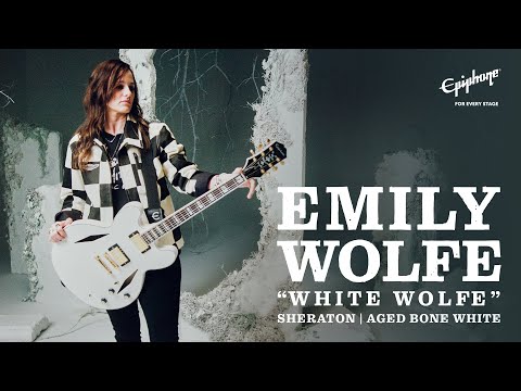 Emily Wolfe Introduces Her "White Wolfe" Epiphone Sheraton