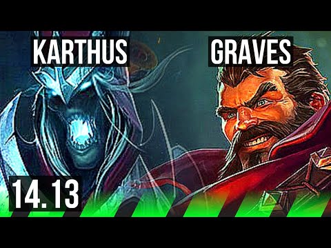 KARTHUS vs GRAVES (JGL) | 8/1/3, 900+ games, Dominating | VN Grandmaster | 14.13