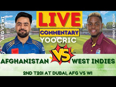 🔴 Afghanistan vs West Indies Live | AFG vs WI, 2nd T20 Scores & Commentary | Live Match Today