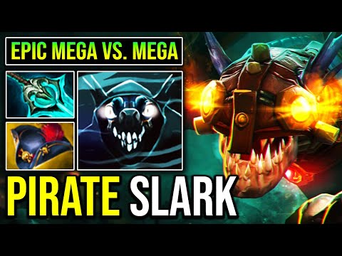 EPIC Late Game Mega vs Mega with Pirate Hat Slark Dota 2