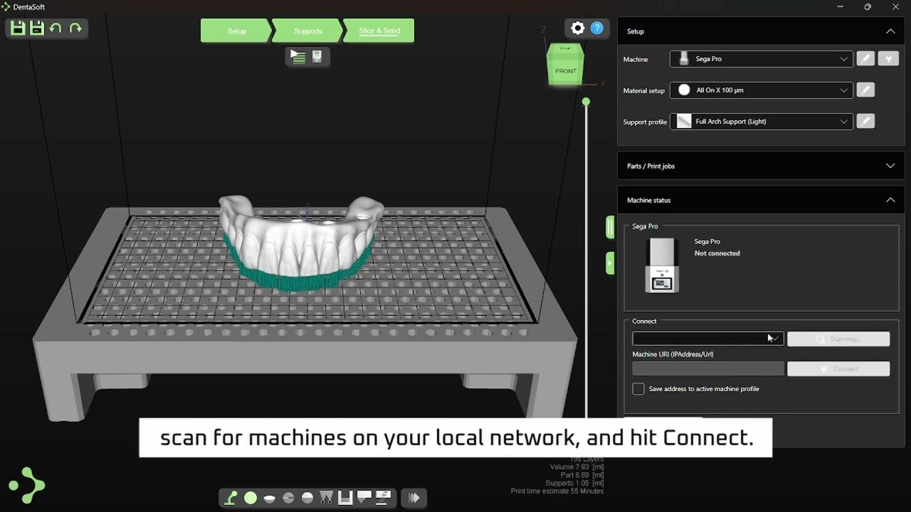 Slicer tutorial: Slice and Send