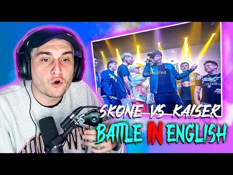 KHAN REACCIONA A LA BATALLA EPICA EN INGLES 😆 (SKONE vs KAISER)