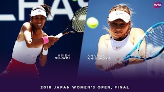 Download lagu Hsieh Su-Wei vs. Amanda Anisimova | 2018 Japan Women's Open Final | WTA Highlights mp3
