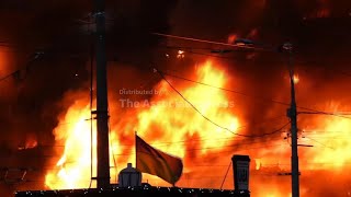 Fires burn in Kyiv after Russia pounds the Ukrainian capital with missiles and drones