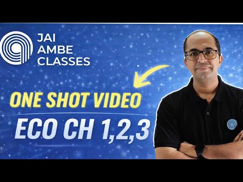 Economics One Shot Revision | Ch-1, 2, 3 | Std-12 Board Exam 2026 | Jai Ambe Classes