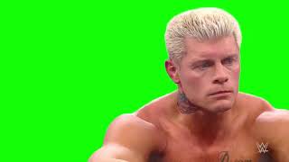 Cody Rhodes defeated at Wrestlemania 39 green screen