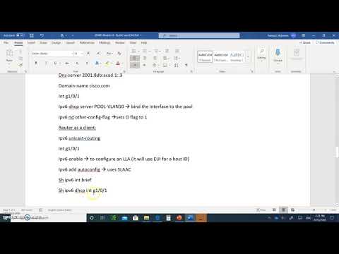 CCNA 7 SRWE Switching, Routing and Wireless Essentials- Module 8 DHCPv6 part 2