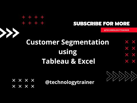 Customer Segmentation by RFM method | Tableau & Excel | Marketing Analytics | Technology Trainer