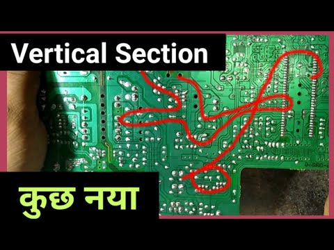 Vertical section detail in China TV pcb.