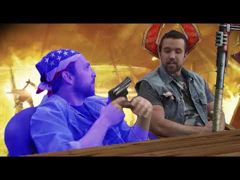 Khorne Berzerker and Tau Warrior argue over Combat Weapons