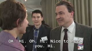 Interchange 1 Unit 1.  Are you Evan Chu ? English video with subtitles.