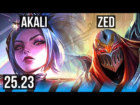 AKALI vs ZED (MID) | 7/1/1 | EUW Master | 25.23