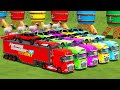 TRANSPORTING FIVE COLOR CORVETTE DODGE RAM TLX SHEEP LOADED Farming Simulator 22