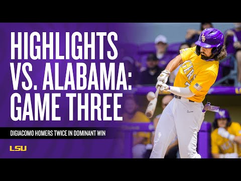 Watch: Highlights From LSU's Series Clinching Win vs. Alabama