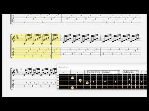 Arpeggio - G. Zamboni ( 1718 ) - Classical guitar or lute TAB