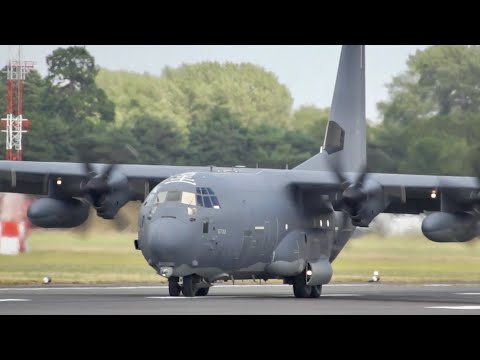 Lockheed Martin MC-130J Hercules Commando II USAF arrival RAF Fairford RIAT 2015 AirShow
