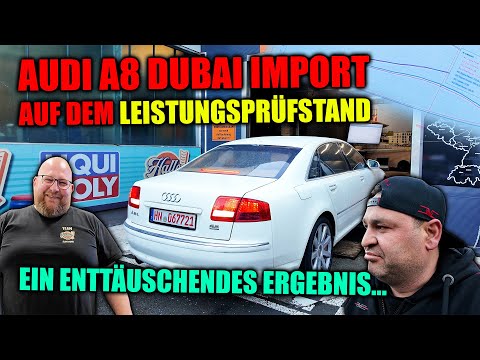 Audi A8 Dubai Import auf dem Leistungsprüfstand - Ein enttäuschendes Ergebnis + Probefahrt mit Marco