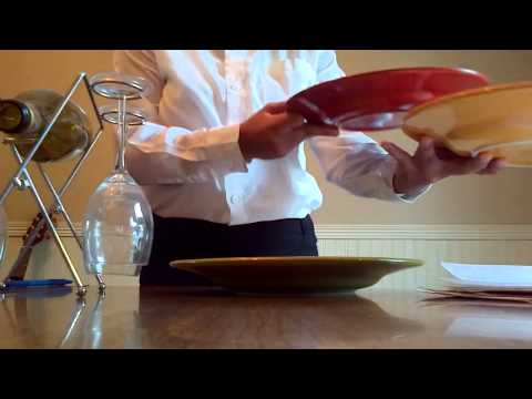 How To Carry 3 Plates at Once   Tips for New Waiters and Waitresses