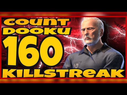 Star Wars Battlefront II - body Count Dooku 160 killstreak & Gameplay
