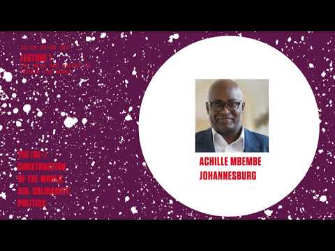 (Re)construction | The need and desire to repair the world (Achille Mbembe)