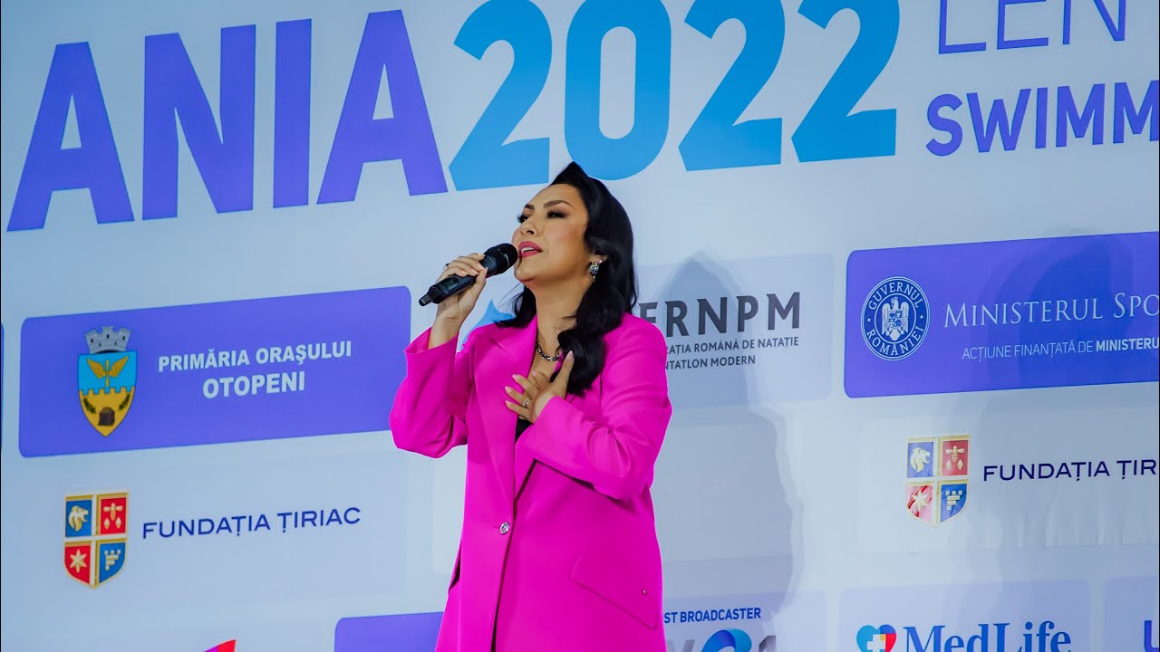 Andra - Imnul Romaniei la Campionatul European de Inot pentru Juniori