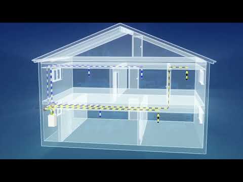 The principle of central living space ventilation