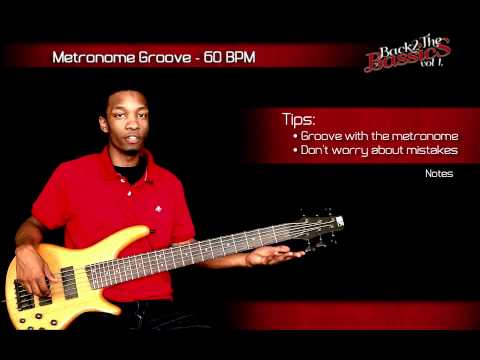 Metronome Groove HOW TO PLAY BASS GUITAR - LESSONS FOR BEGINNERS