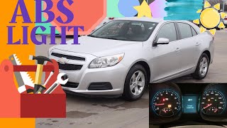 Malibu ABS light repair/ Hub Bearing Replacement