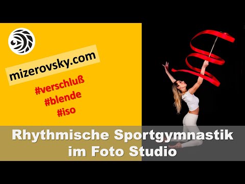 Rhythmische Sportgymnastik im Foto Studio - mizerovsky.com