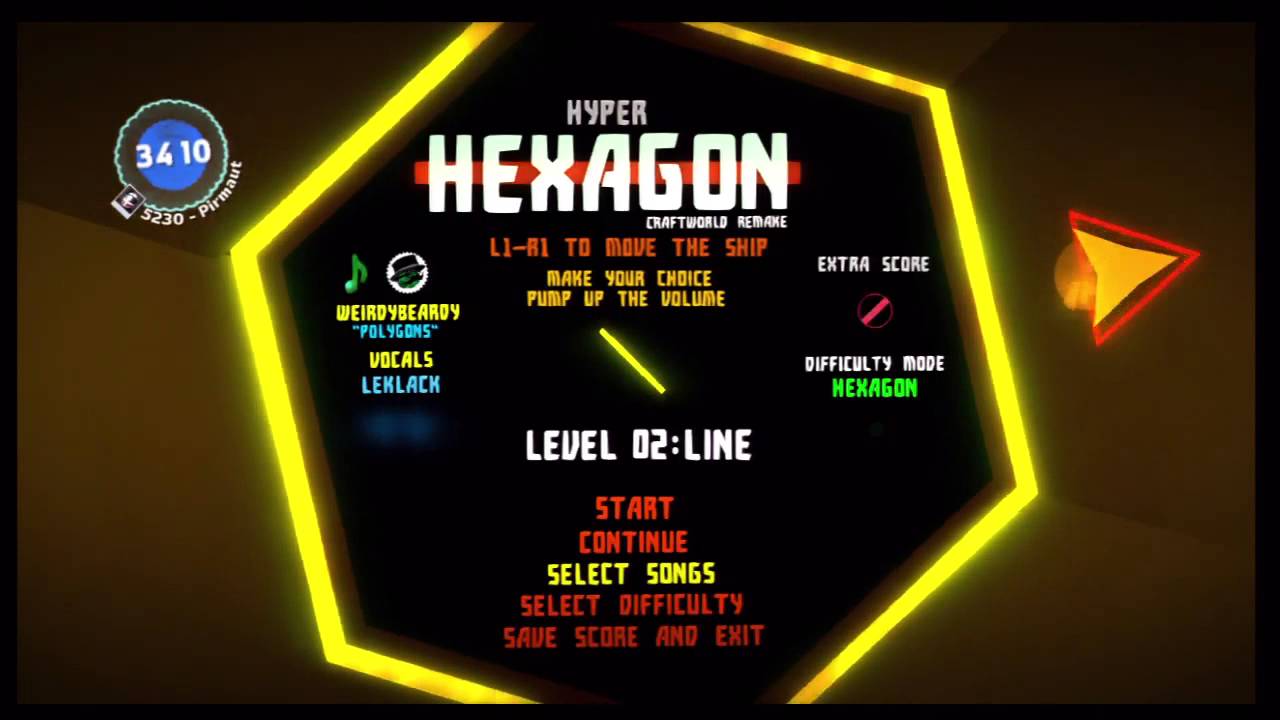 Super Hexagon Recreated In LittleBigPlanet 2