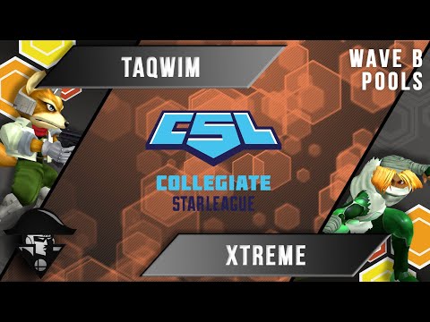 CSL - Melee Singles - Taqwim (Fox) VS Xtreme (Sheik) - Wave B Pools