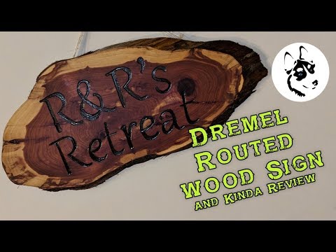 DIY Dremel Carved Wood Cedar Sign 6 Steps Instructables