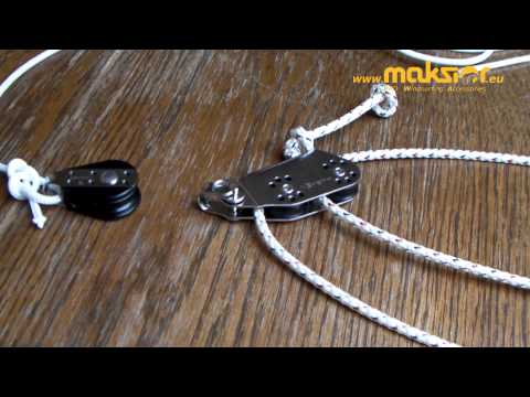 how to assemble windsurfing downhaul