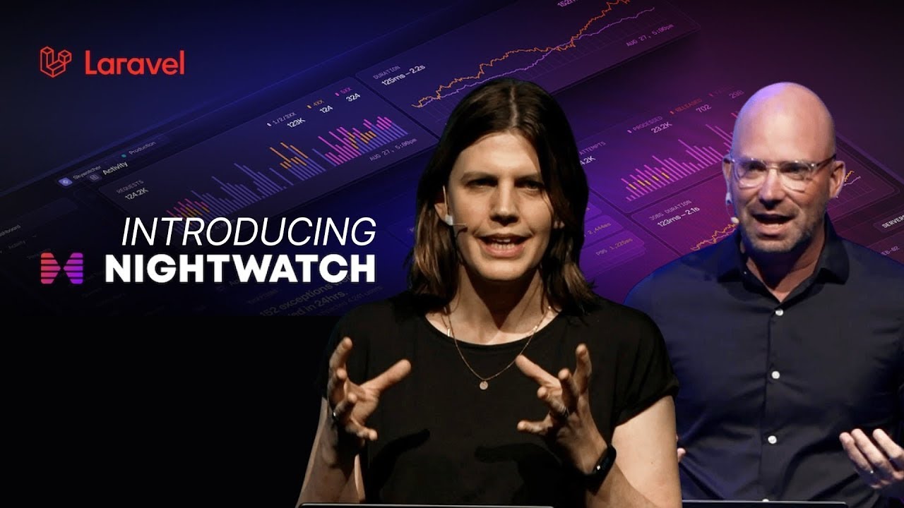Taylor Otwell & Jess Archer - Introducing Nightwatch - Laracon AU 2024