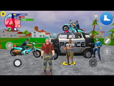 Open World Police SUV and Bike Driving Simulator - Royal Battletown - Android IOS Gameplay.