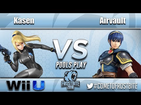 Kasen (Zero Suit Samus) vs. Airvault (Marth) - Wii U Pools Play - Frostbite 2018
