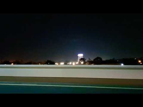 Highway Driving via I-20, Monroe, Louisiana, Downtown  #usa #louisiana #wow #highway #driving #night