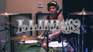 Travis Barker Recording Drums for Blink-182