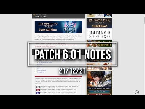 FFXIV: 6.01 Patch Notes