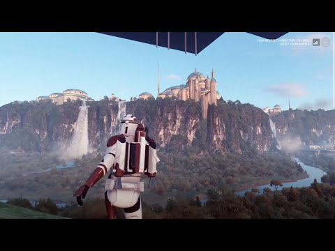 Naboo exploration GLITCH (Crazy sights) | BF2 #Shorts