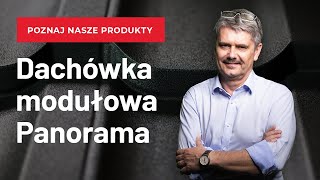 Blachodachówka modułowa 0,5 mm Panorama Cesar 55 PUR55 brązowy RAL 8017 (1,25 szt./m²) Balex Metal (Foto 1)