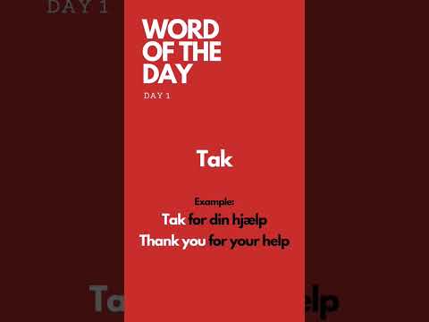 Learn Danish: Word of the day