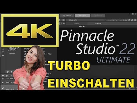 4K Pinnacle Studio 22 Turbo einschalten mit QS.